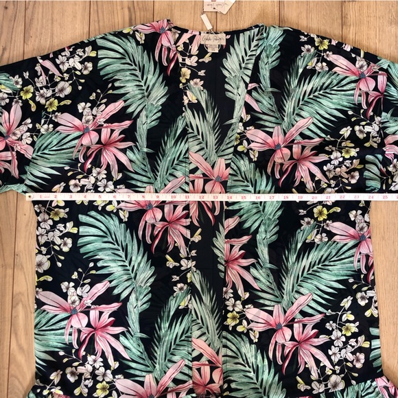 Women’s Charlie Paige Floral Cardigan cover up size L/XL - Picture 7 of 8